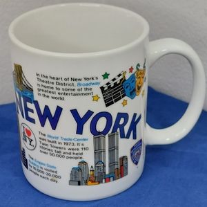 Vintage City Merchandise New York Attractions Coffee Mug 11 oz